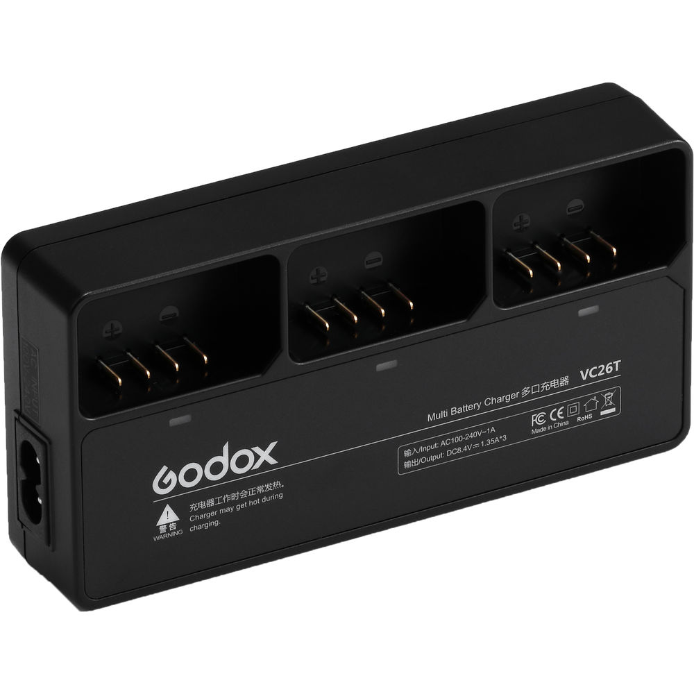 Sạc Godox V1 3 pin VC26T 